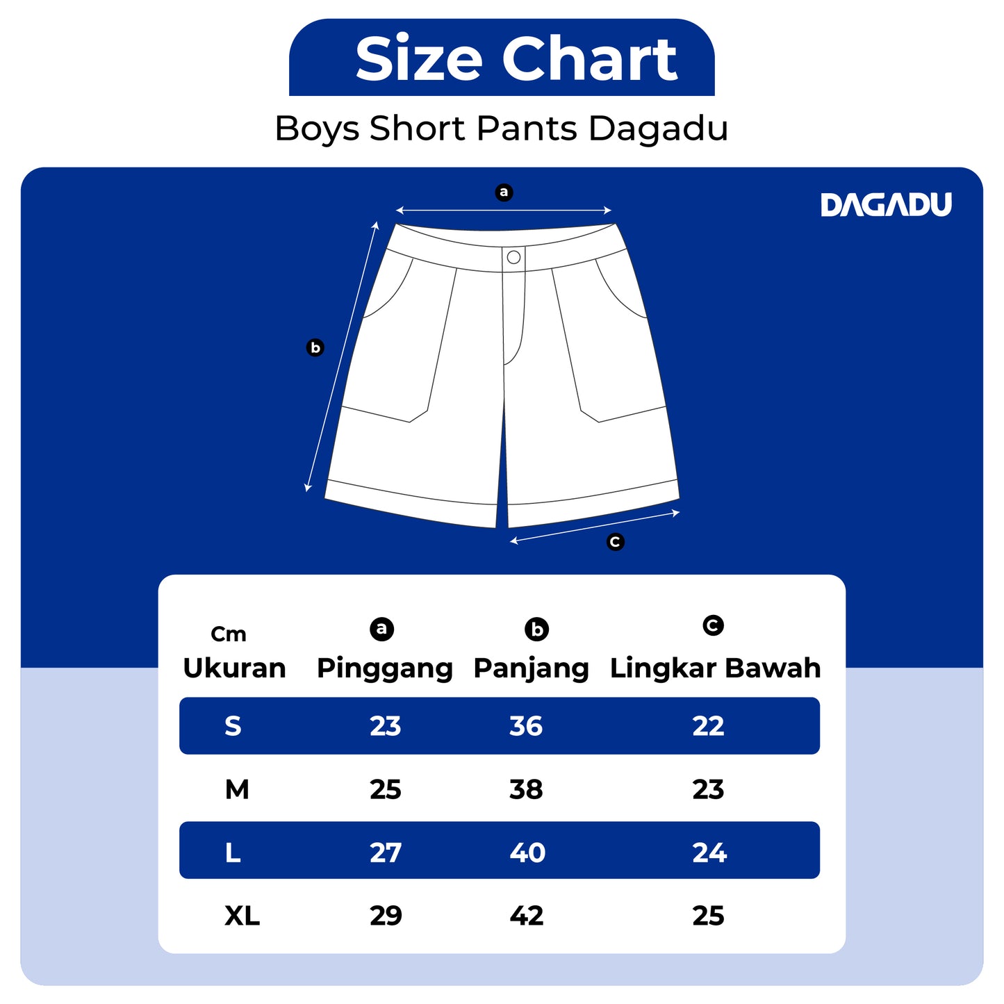 Dagadu Celana Pendek Anak Full Print