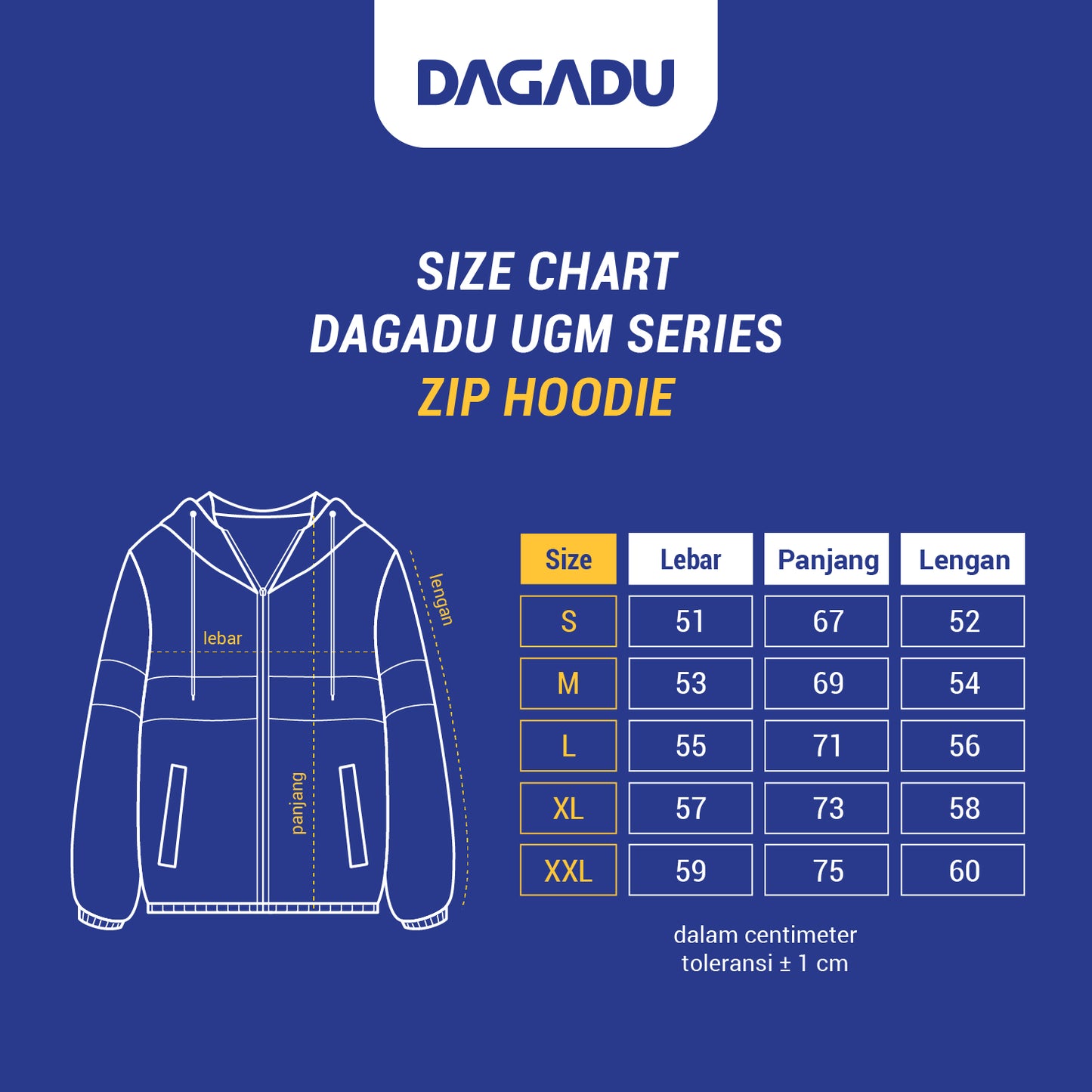 Hoodie Merch UGM x Dagadu