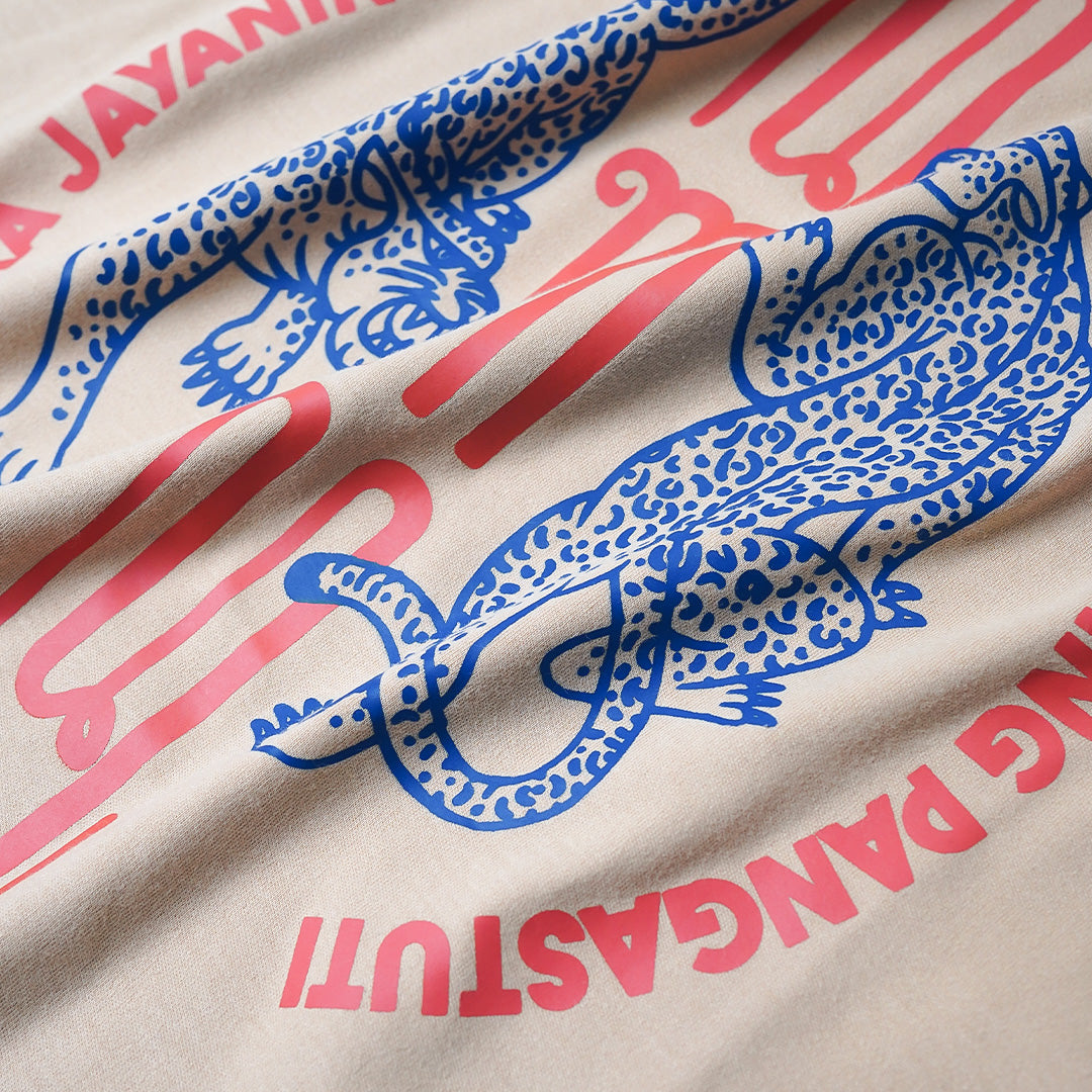 Dagadu Kaos Boxy Suradira Jayaningrat Lebur Dening Pangastuti - Beige
