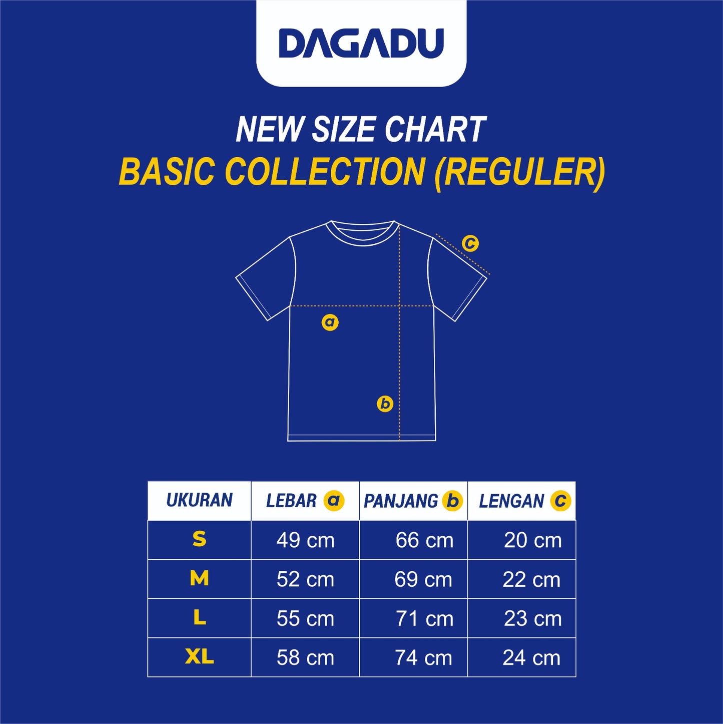 Dagadu Kaos Adhemax Oversize Stylish - Navy Blue