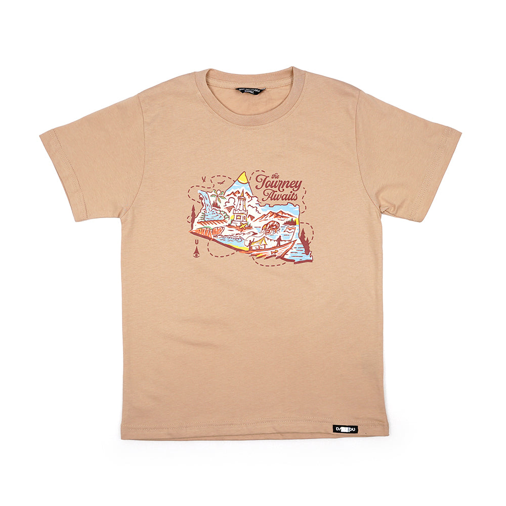 Dagadu Kaos Anak 0-7 Tahun Journey - Beige