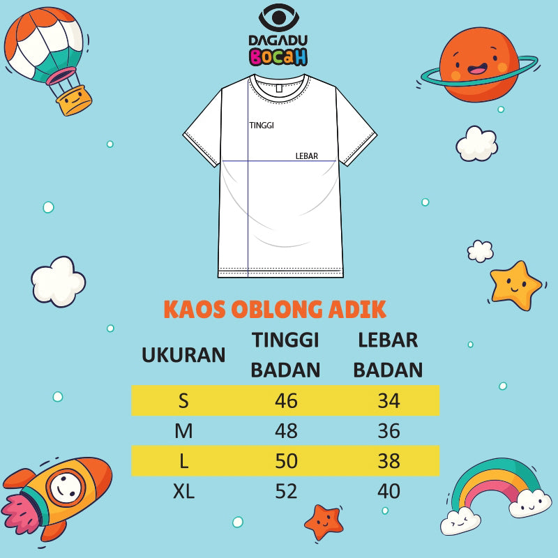 Dagadu Kaos Anak Usia 0-7 Tahun Daganci - Biru Navy