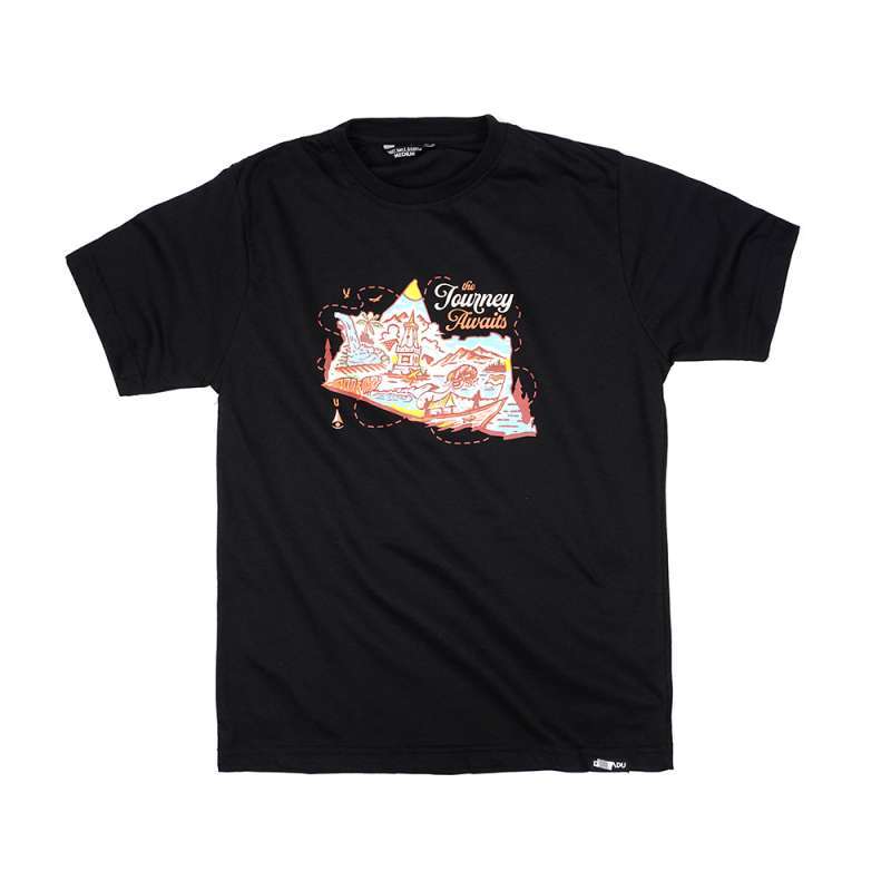 Dagadu Kaos Anak Usia 7-14 Tahun Journey - Hitam