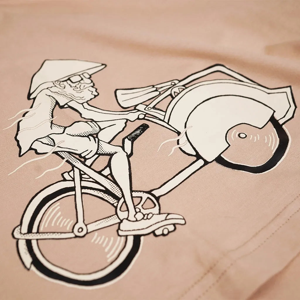Dagadu Kaos Becak Sepuh - Beige
