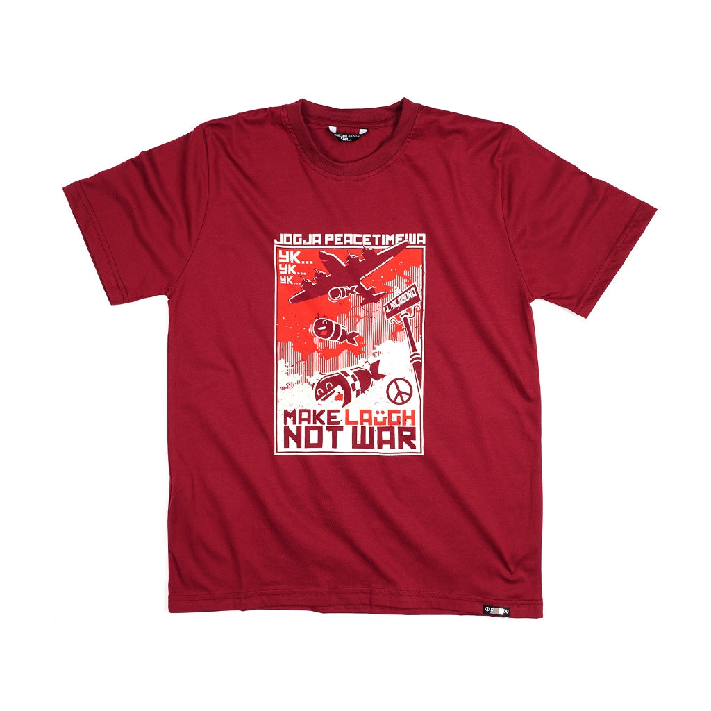 Dagadu Kaos Make Laugh - Burgundy