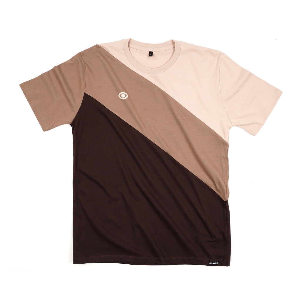 Kaos Dagadu 1994 Original Shades of Brown Cut & Sew - XXL