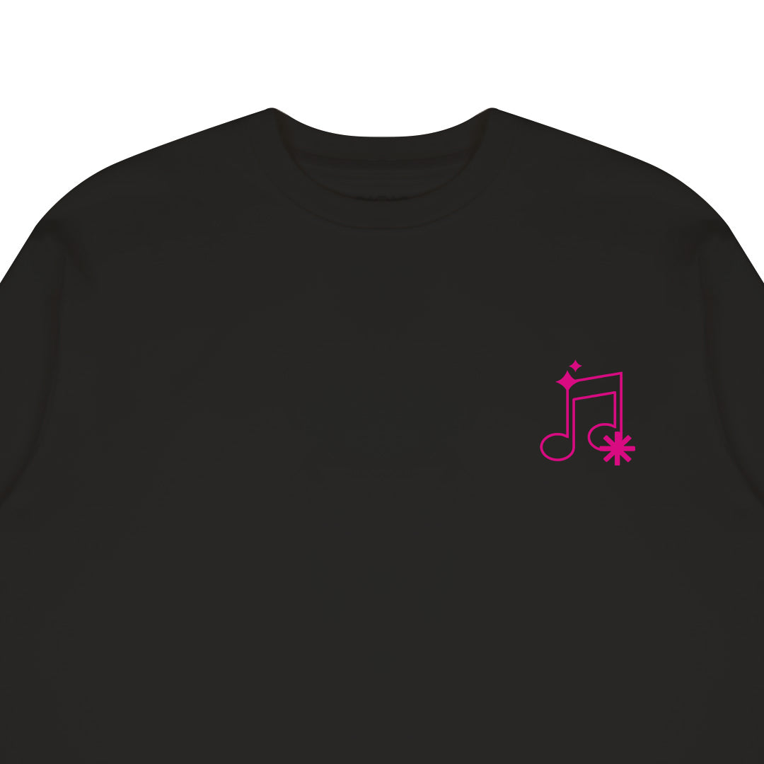 Boxy T-shirt Merch Live Project x Dagadu Livepro Nota - Hitam