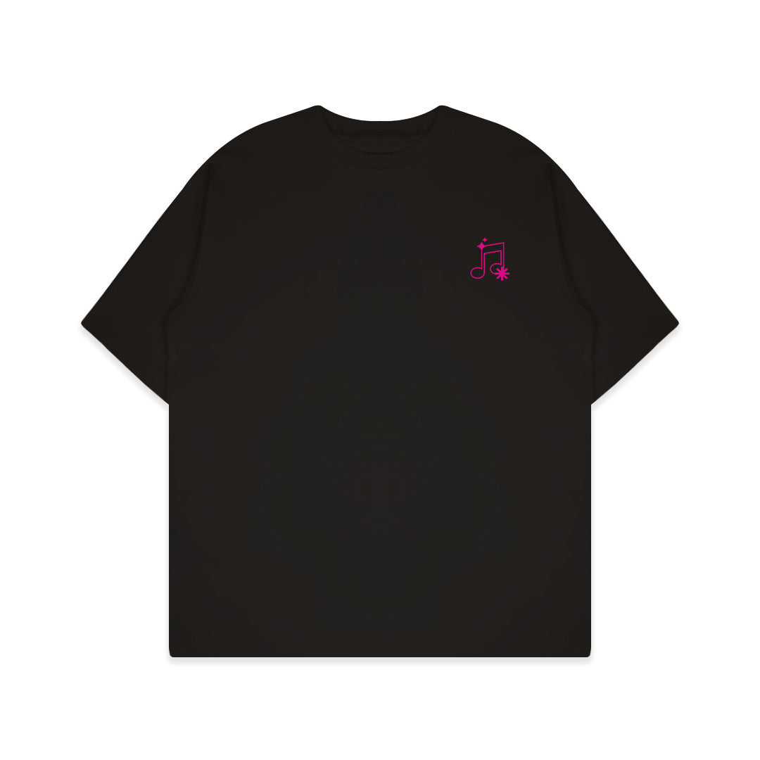 Boxy T-shirt Merch Live Project x Dagadu Livepro Nota - Hitam