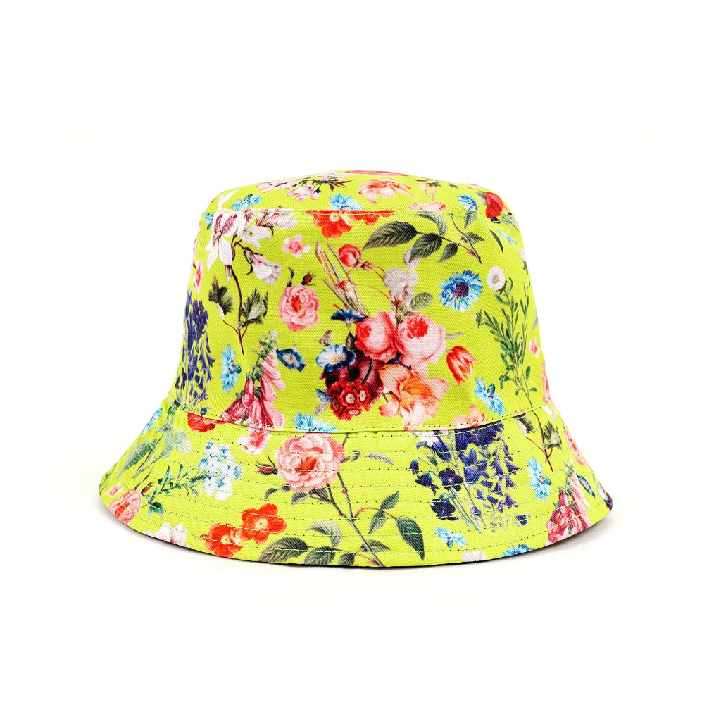 Official Merch Prambanan Jazz 2024 Reversible Bucket Hat Bloom Flower