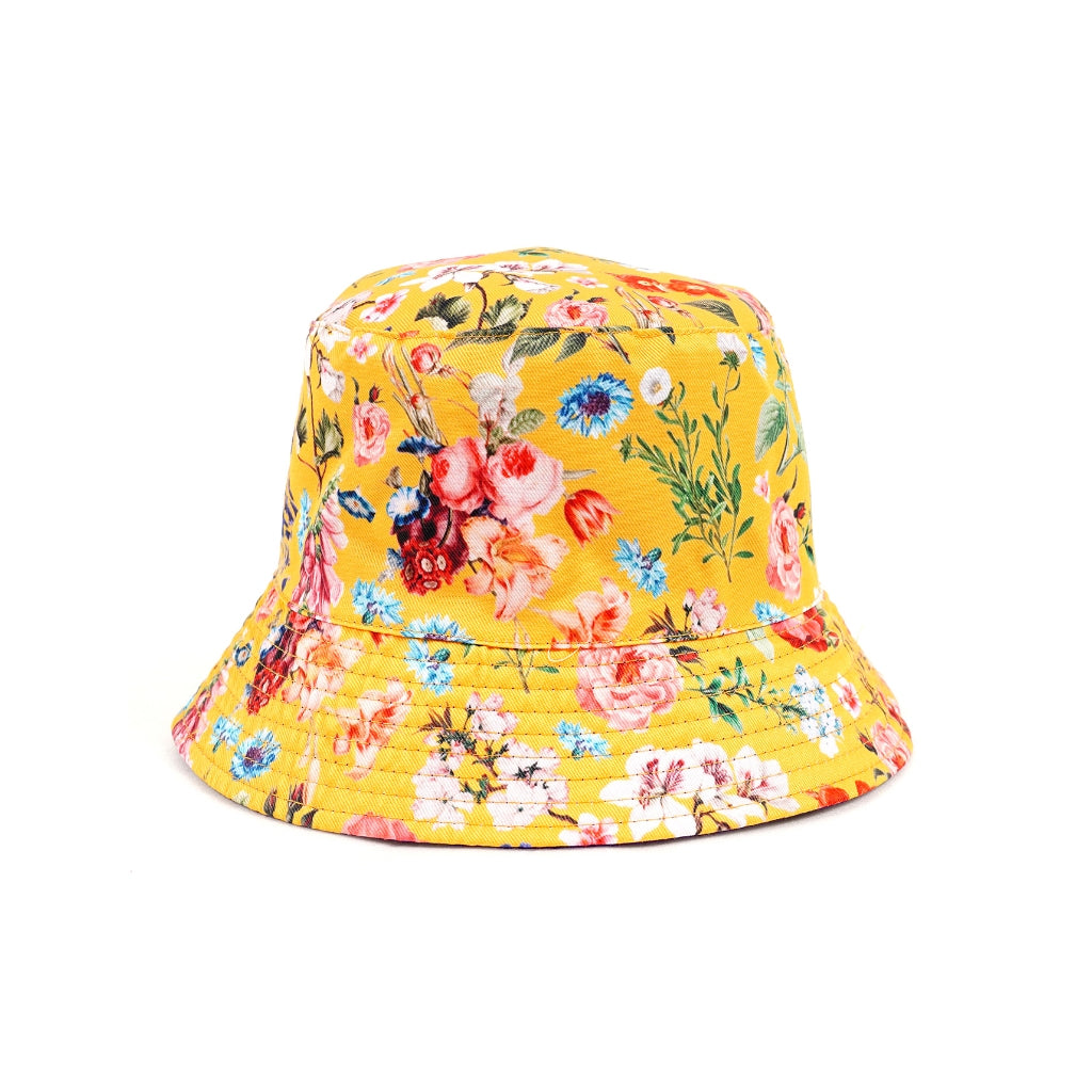 Official Merch Prambanan Jazz 2024 Reversible Bucket Hat Bloom Flower