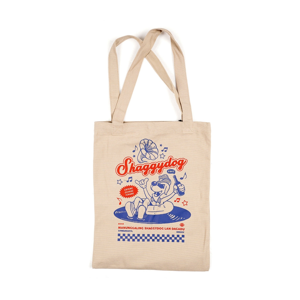 Totebag Official Merch Shaggydog x Dagadu Djokdja Gayeng Goyang