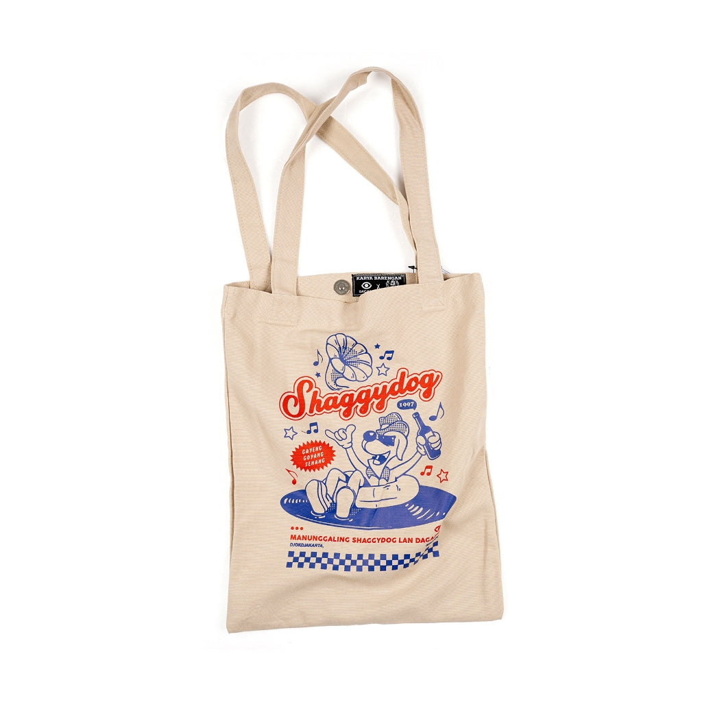 Totebag Official Merch Shaggydog x Dagadu Djokdja Gayeng Goyang
