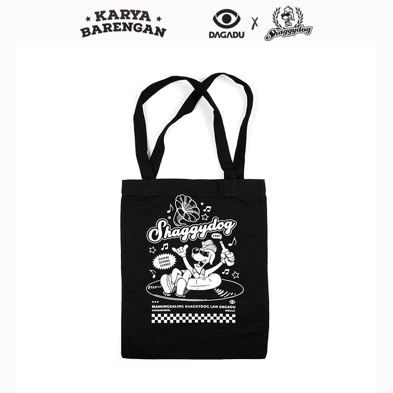Totebag Official Merch Shaggydog x Dagadu Djokdja Gayeng Goyang