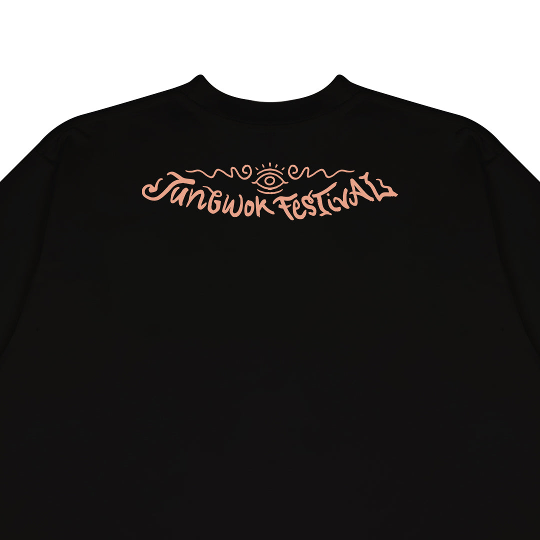 Pre Order Kaos Merch Jungwok x Dagadu Monochrome - Hitam