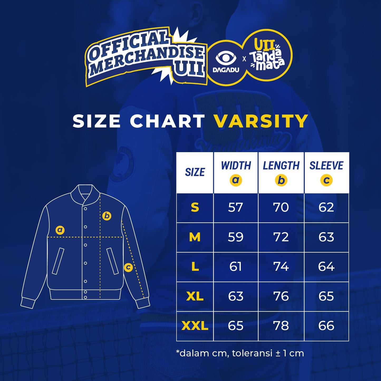 Pre Order Varsity UII Tanda Mata x Dagadu