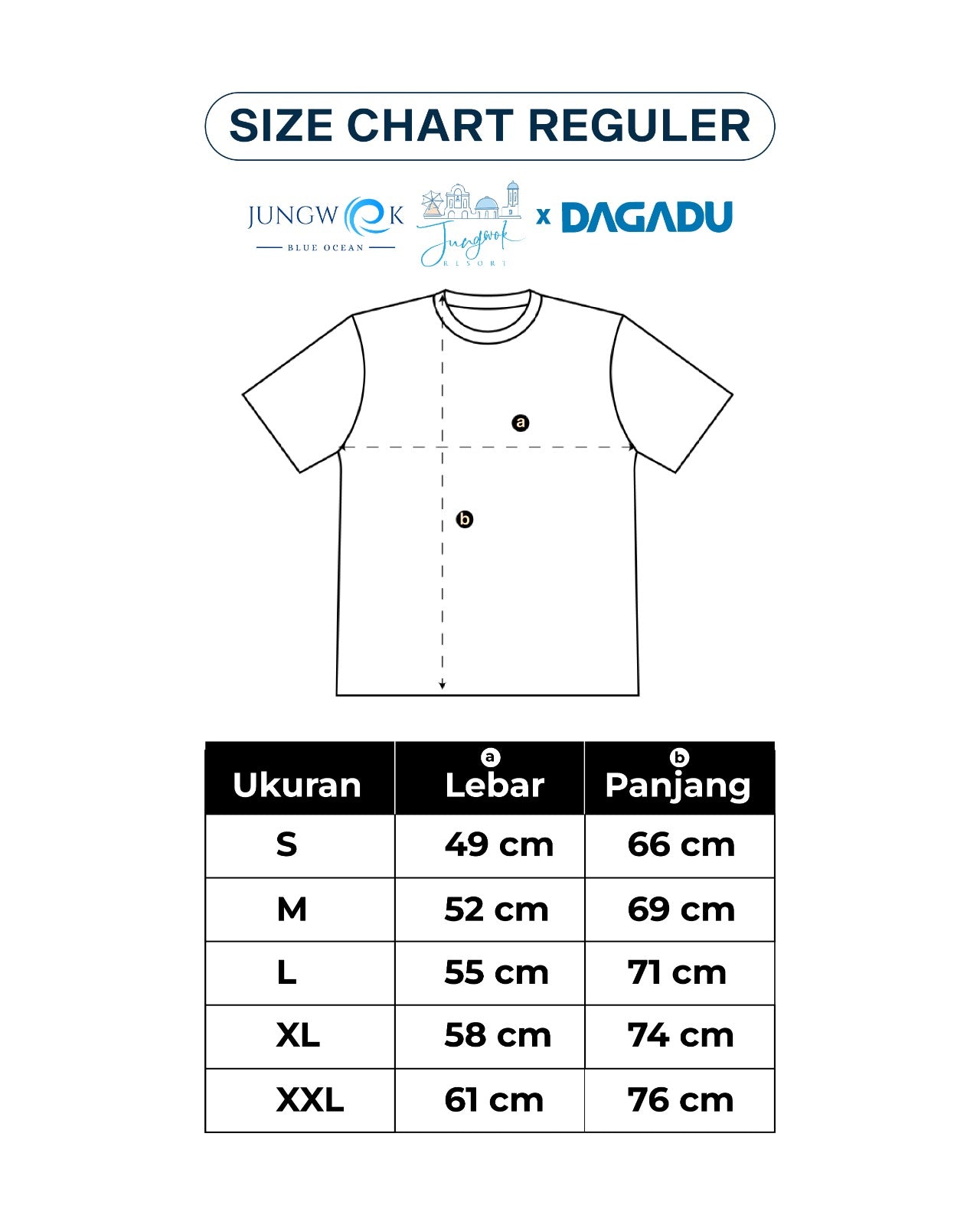 Pre Order Kaos Merch Jungwok x Dagadu Monochrome - Hitam