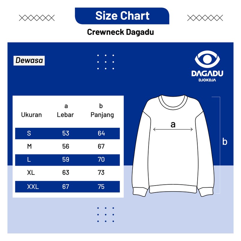 Dagadu Crewneck Regular Dakucing - Sweater Unisex