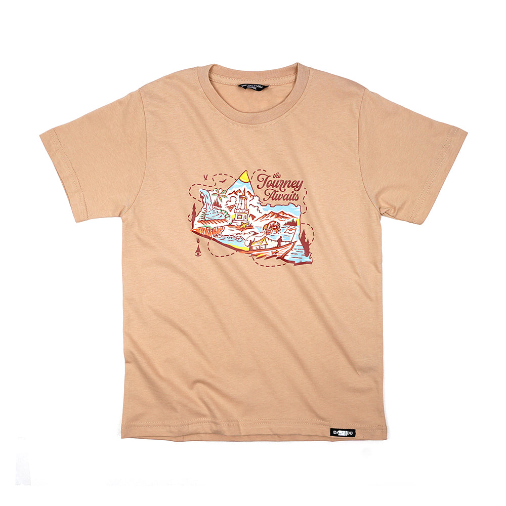 Dagadu Kaos Anak 0-7 Tahun Journey - Beige