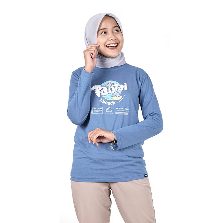 Dagadu Kaos Santai Pantai - Blue Steel