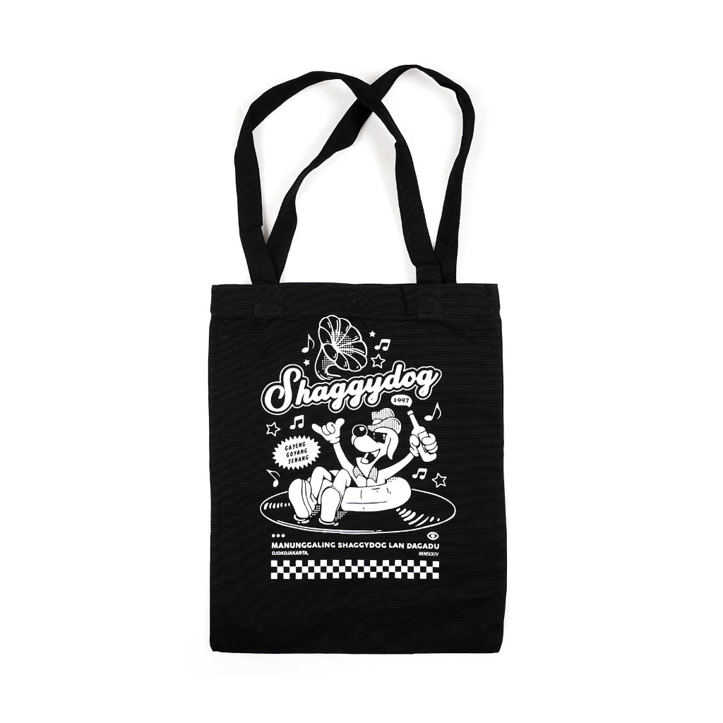Totebag Official Merch Shaggydog x Dagadu Djokdja Gayeng Goyang