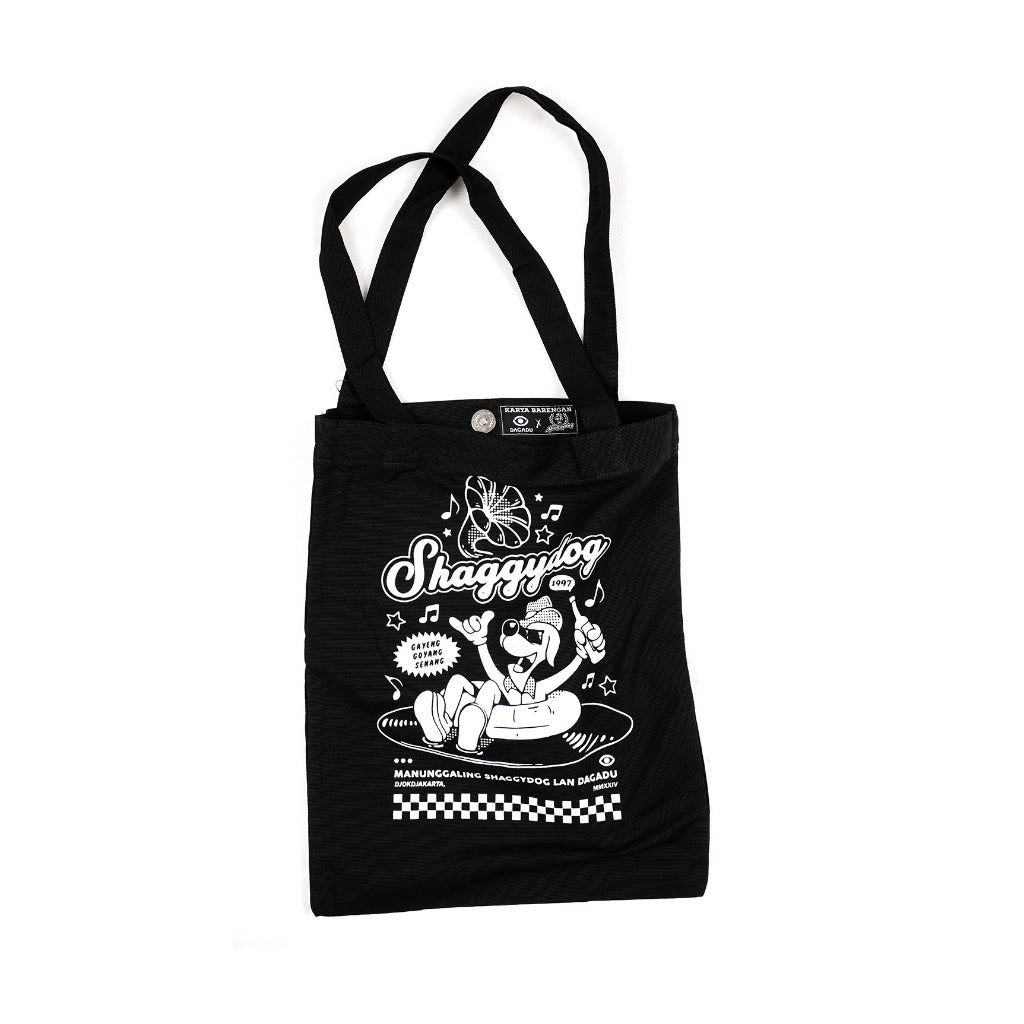 Totebag Official Merch Shaggydog x Dagadu Djokdja Gayeng Goyang