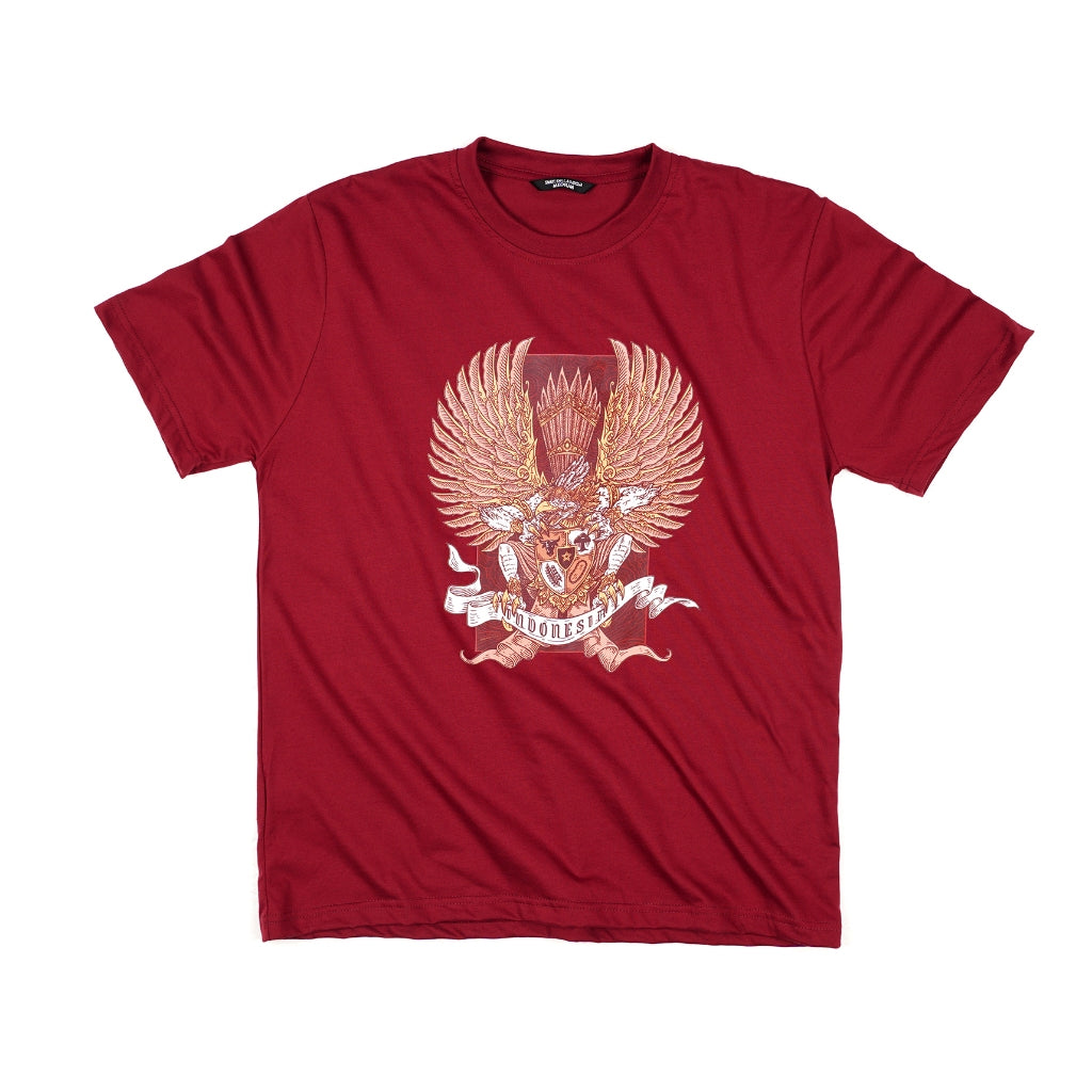 Dagadu Kaos Garuda Pancasila - Burgundy