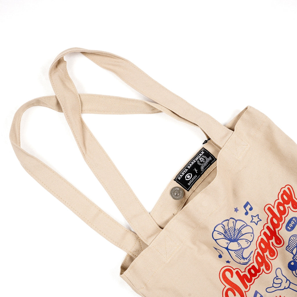 Totebag Official Merch Shaggydog x Dagadu Djokdja Gayeng Goyang