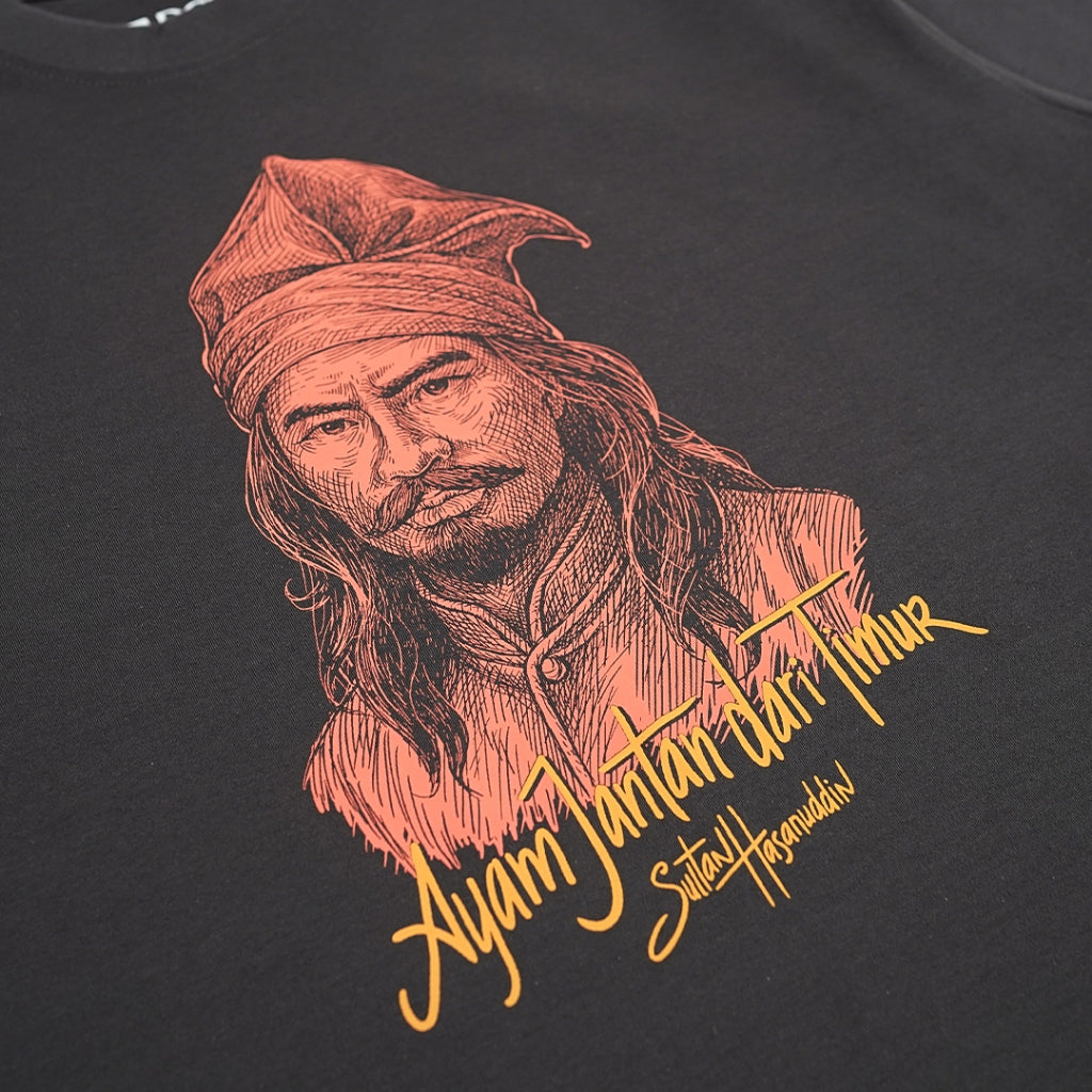 Dagadu Kaos Ayam Jantan dari Timur - Charcoal