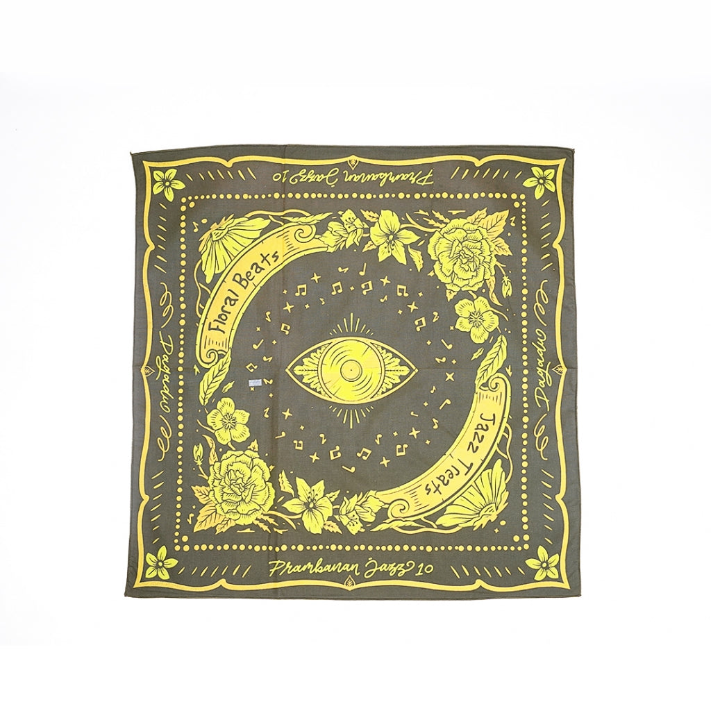 Official Merch Prambanan Jazz 2024 Bandana Bloom Flower