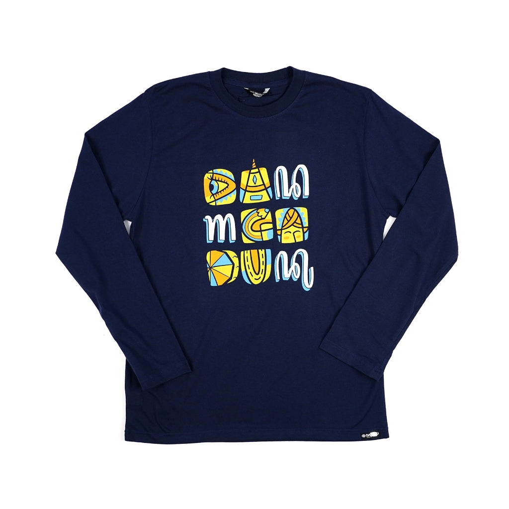 Dagadu Kaos Free Form - Biru Navy
