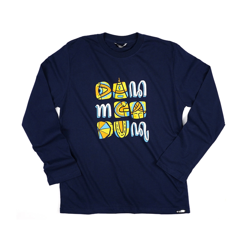 Dagadu Kaos Free Form - Biru Navy