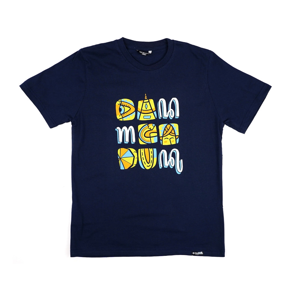 Dagadu Kaos Free Form - Biru Navy