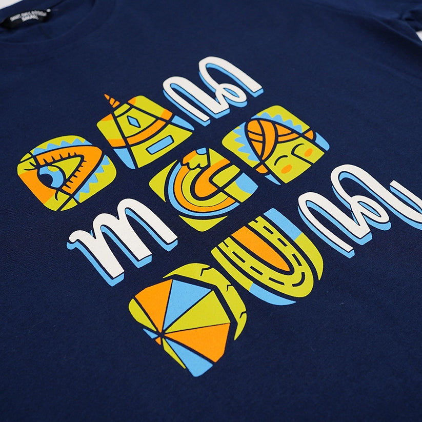 Dagadu Kaos Free Form - Biru Navy