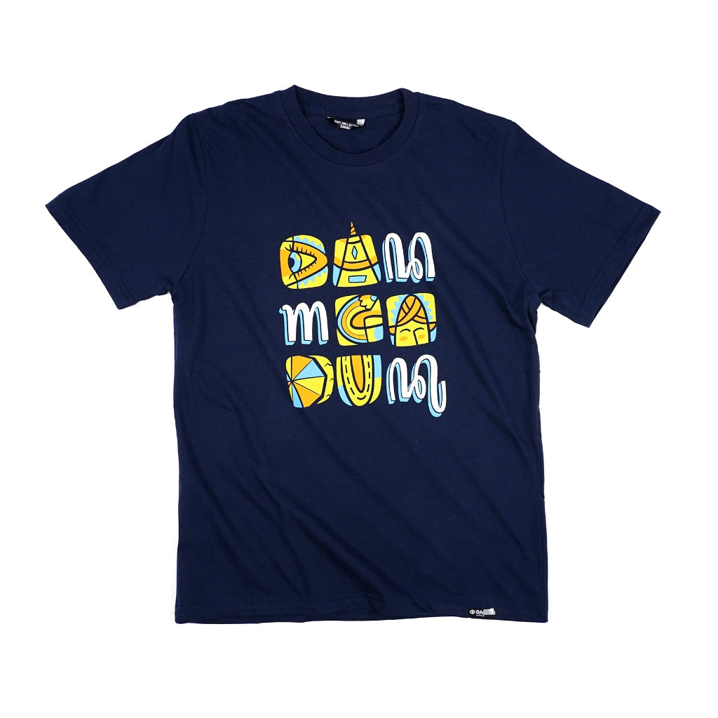 Dagadu Kaos Free Form - Biru Navy