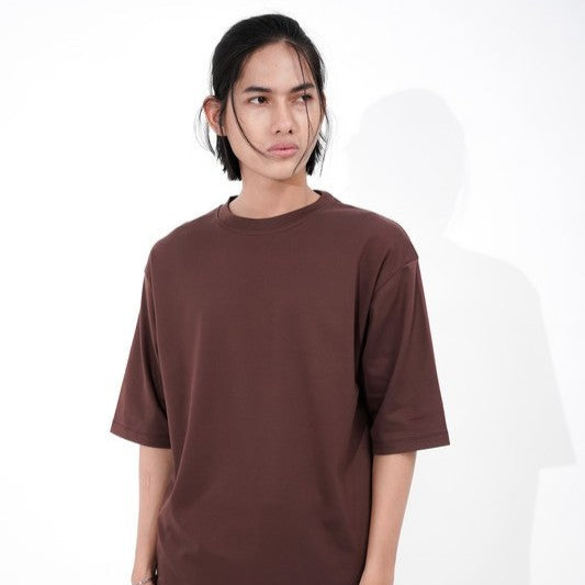 Dagadu Kaos Adhemax Oversize Stylish - Deep Mahogany