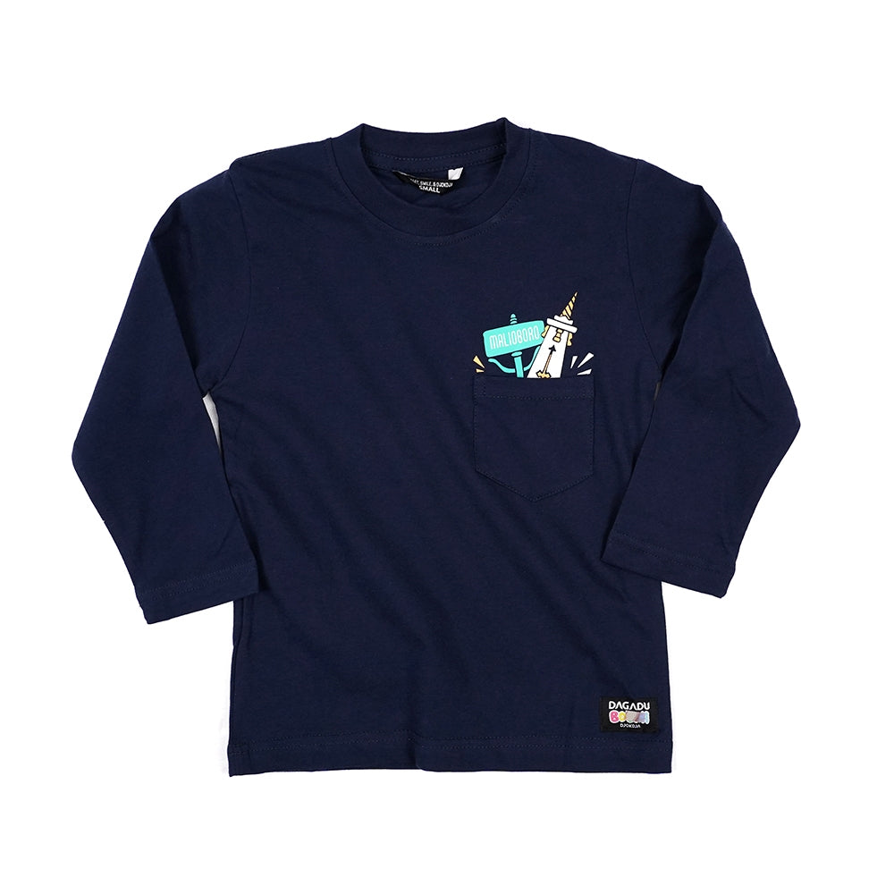 Dagadu Kaos Anak Usia 0-7 Tahun Djoksaku - Biru Navy