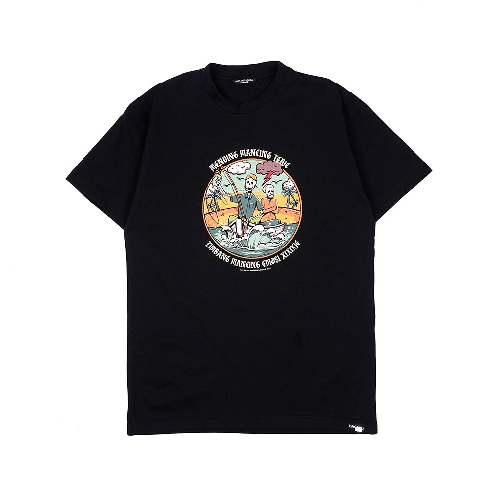 Dagadu Kaos Mancing Terie - Hitam