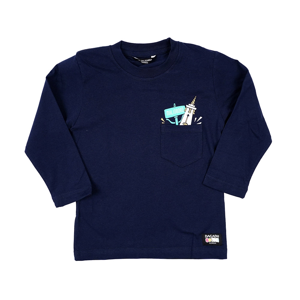 Dagadu Kaos Anak Usia 0-7 Tahun Djoksaku - Biru Navy