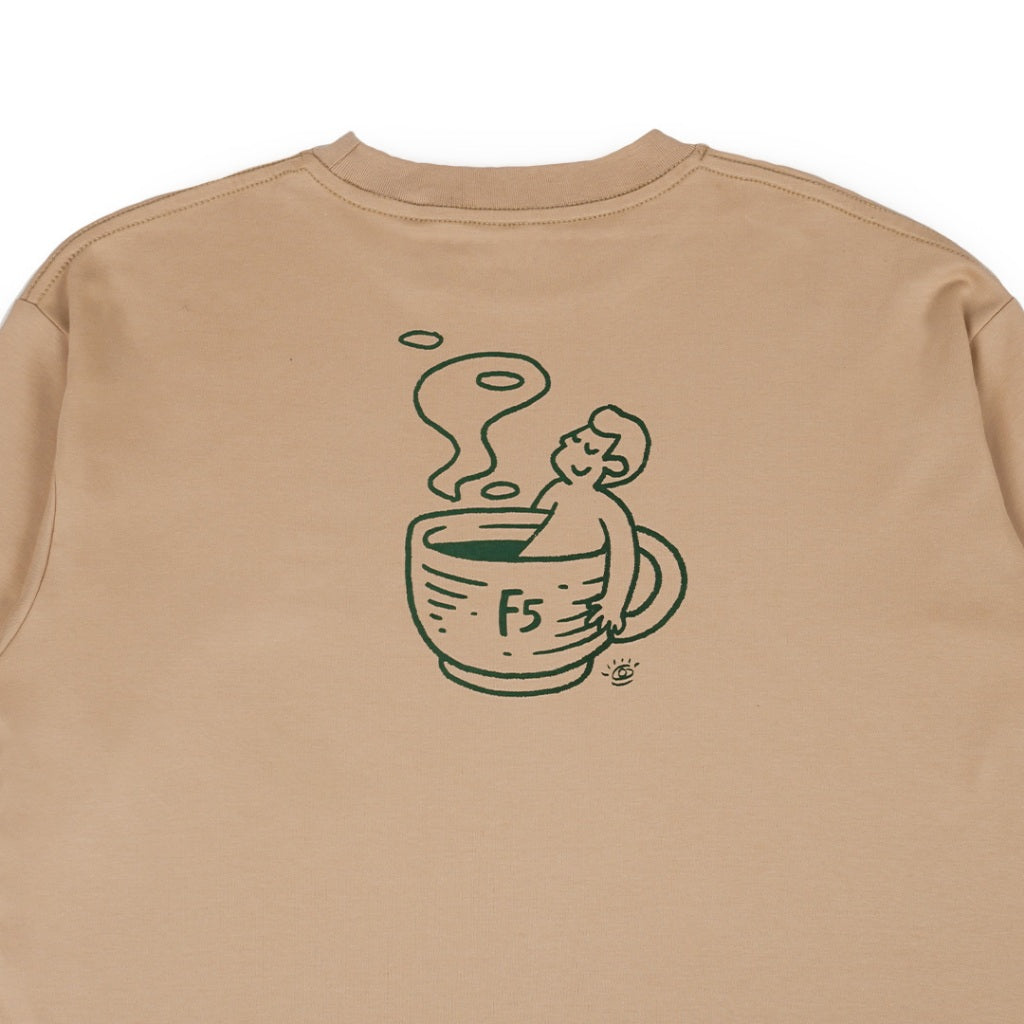 T-shirt Oversize Merch Jogja Coffee Week #5 x Dagadu Cofffffee - Beige