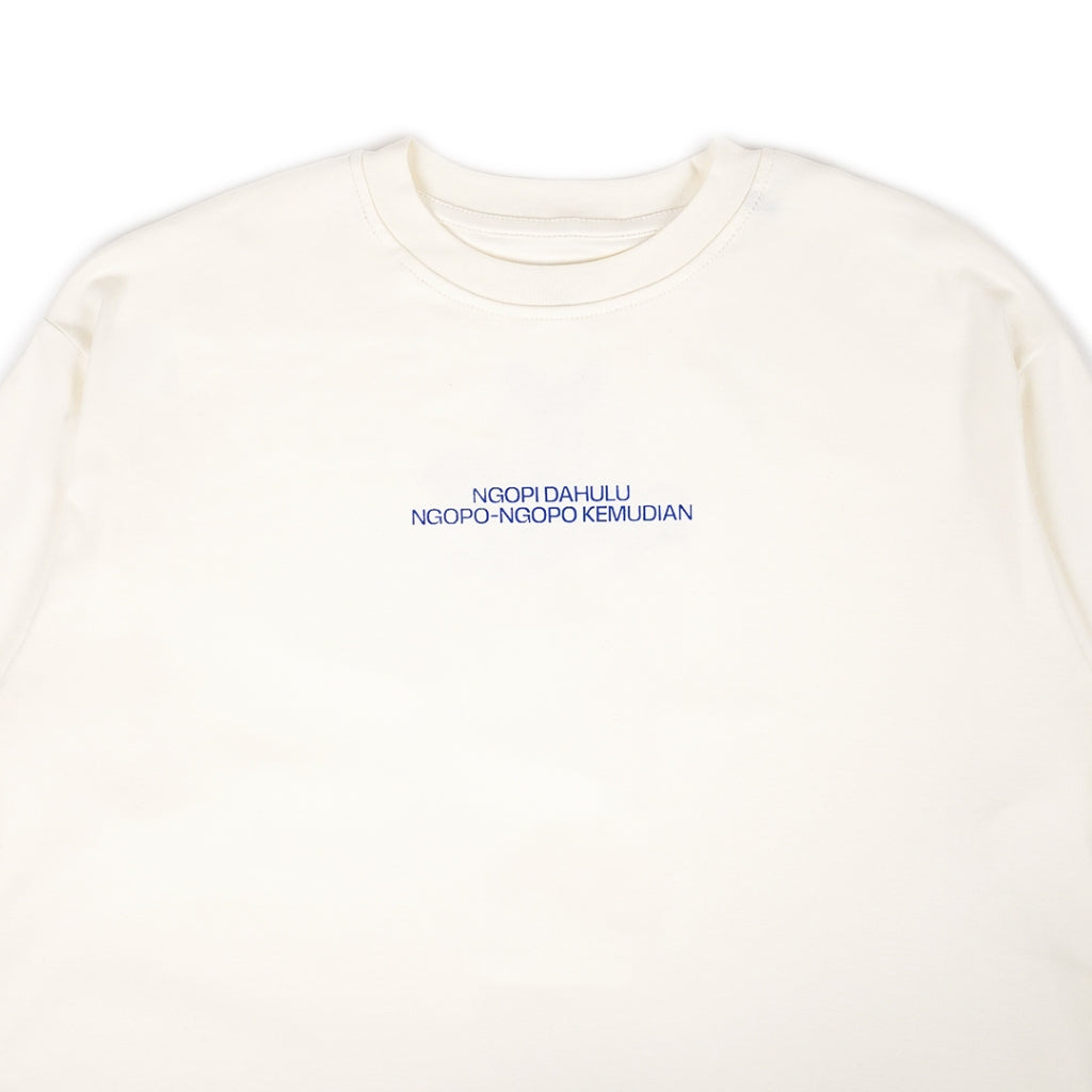 T-shirt Oversize Merch Jogja Coffee Week #5 x Dagadu Ngopi Dulu - Off White