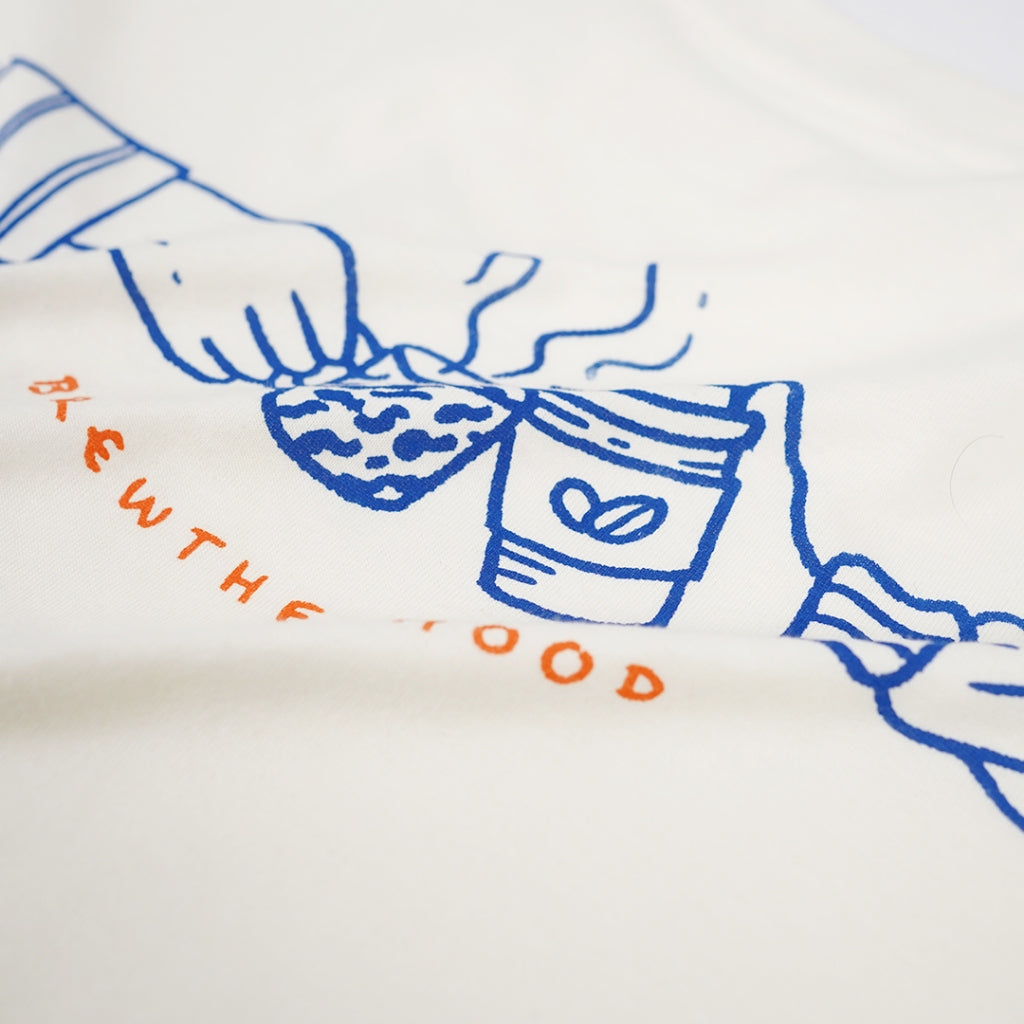 T-shirt Merch Jogja Coffee Week #5 x Dagadu Brew the Hood - Putih