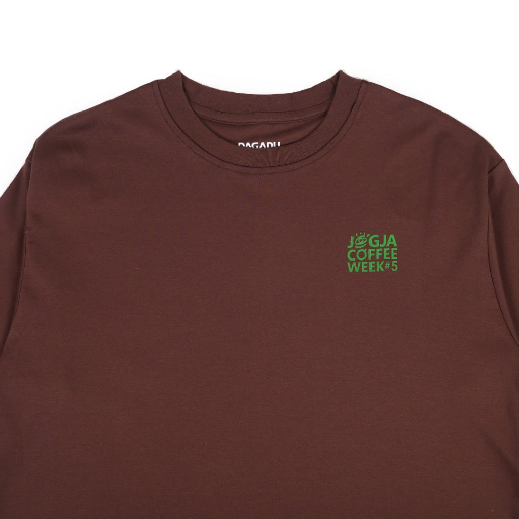 T-shirt Oversize Merch Jogja Coffee Week #5 x Dagadu Pait Yo Pait - Deep Mahogany
