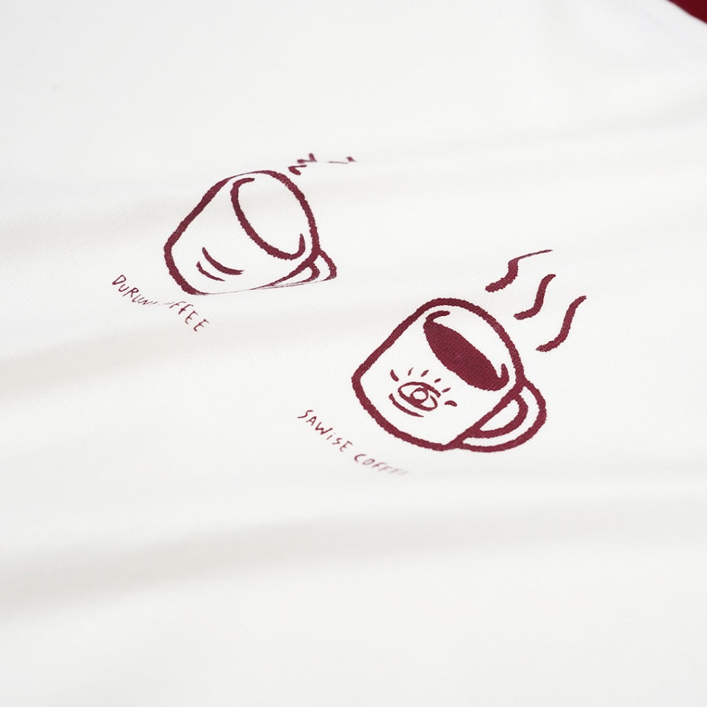 Ringer Tee Merch Jogja Coffee Week #5 x Dagadu Sawise Coffee - Off White