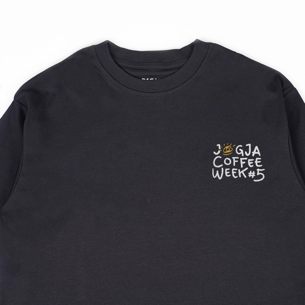 Kaos Merch Jogja Coffee Week #5 x Dagadu Brew the Hood - Hitam