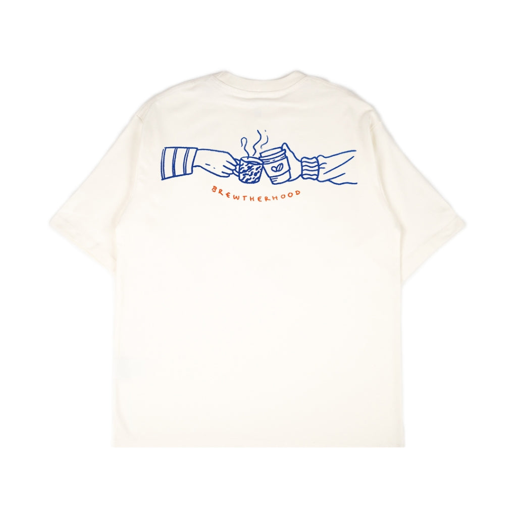 T-shirt Merch Jogja Coffee Week #5 x Dagadu Brew the Hood - Putih
