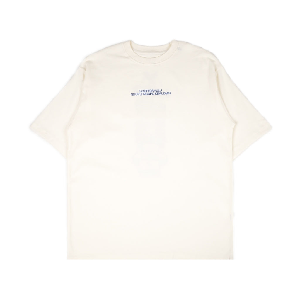 T-shirt Oversize Merch Jogja Coffee Week #5 x Dagadu Ngopi Dulu - Off White