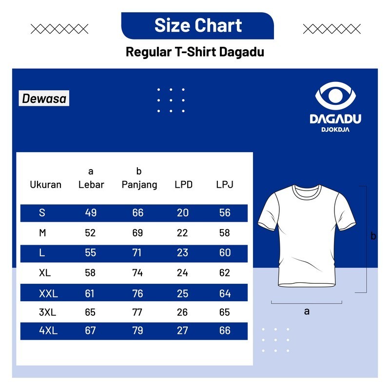 Dagadu T-shirt Reguler Official Merch Artjog 2026 Senin itu Panjang | Cotton Combed