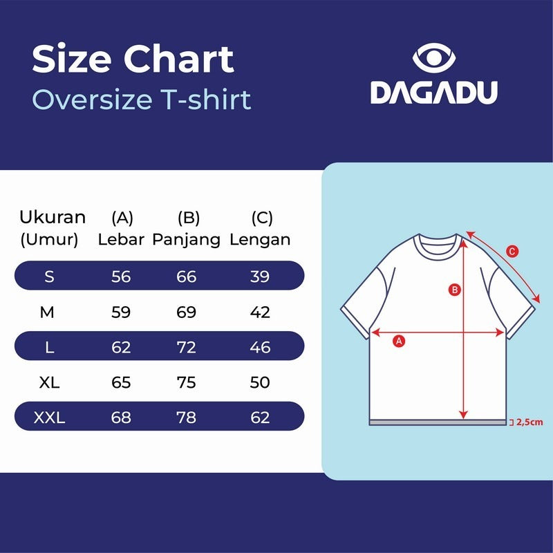 Dagadu T-shirt Oversize Official Merch Artjog 2026 Antek Artsy | Double Knit