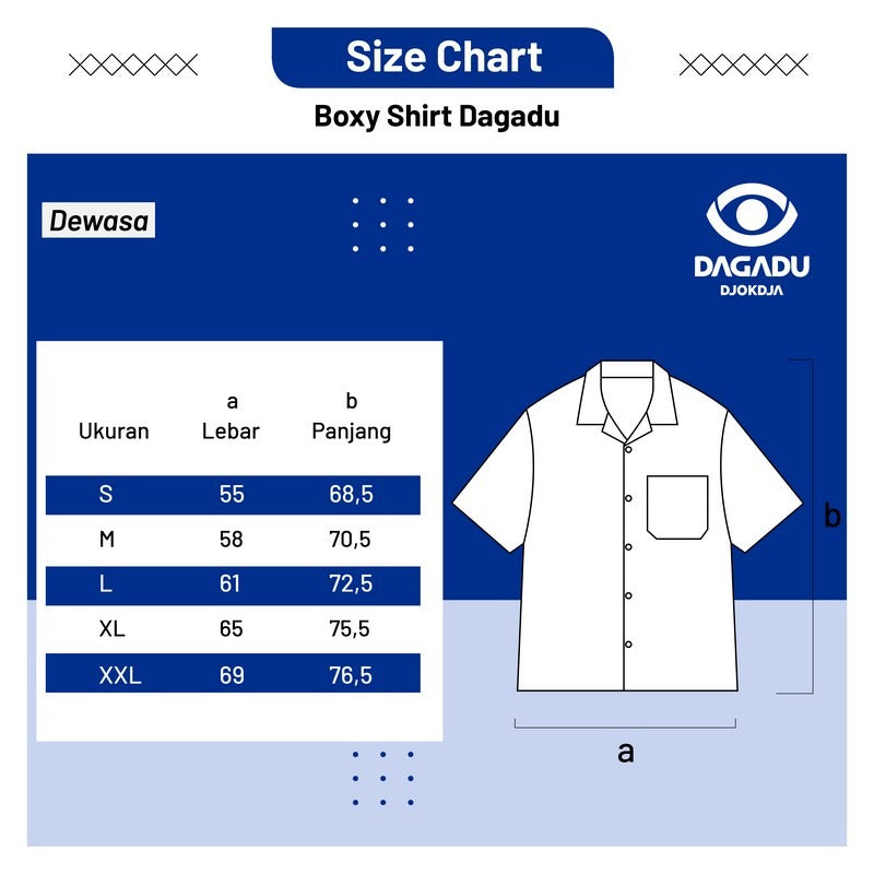 Dagadu Kemeja Boxy Shirt