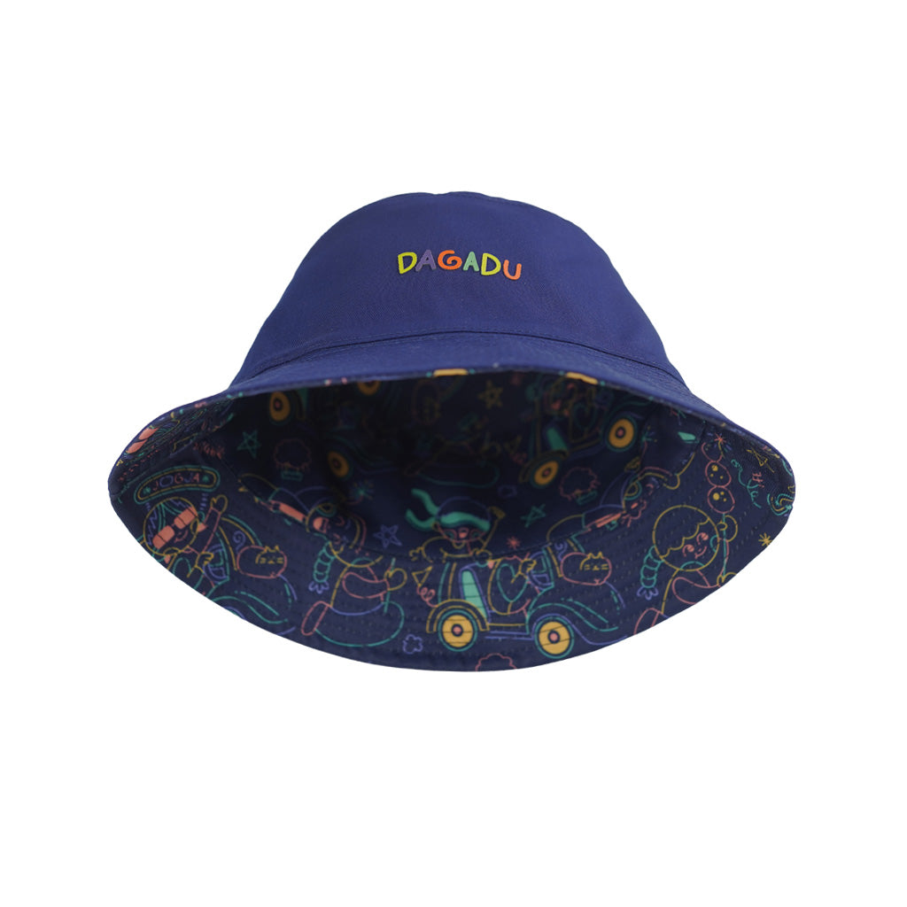 Topi Nightlife Bucket Hat Reversible Kids - Topi Anak